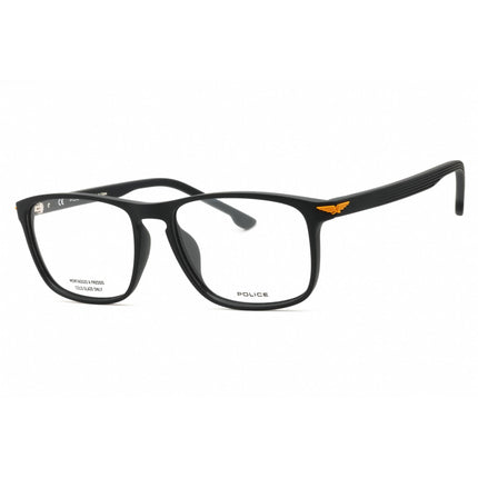 Police Men's Eyeglasses - Matte Dark Grey Full Rim Rectangular Frame | VPLA44 0R43 ,