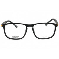 Police Men's Eyeglasses - Matte Dark Grey Full Rim Rectangular Frame | VPLA44 0R43 ,