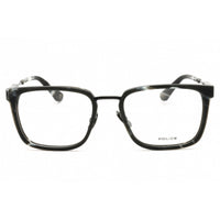 Police Men's Eyeglasses - Shiny Gunmetal Metal Full Rim Square Frame | VPLF09M 0568 ,