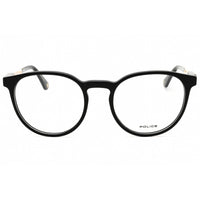 Police Men's Eyeglasses - Shiny Black Plastic Full Rim Round Shape Frame | VPLF10 0700 ,