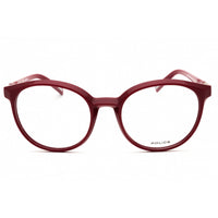 Police Women's Eyeglasses - Shiny Bordeaux Acetate Full Rim Round Frame | VPLF28M 8LAY ,