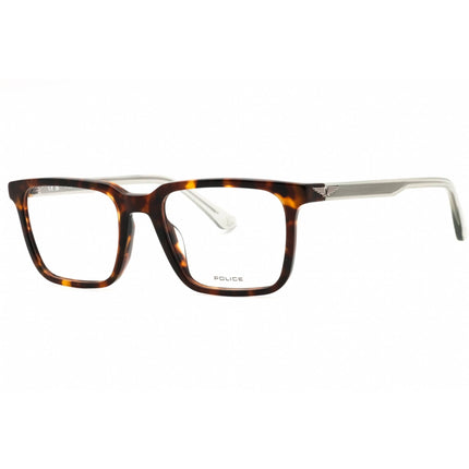 Police Men's Eyeglasses - Dark Havana Acetate Full Rim Square Frame | VPLF76 04BL ,
