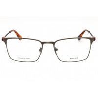 Police Men's Eyeglasses - Shiny Light Red Metal Full Rim Rectangular | VPLF78C 08F8 ,