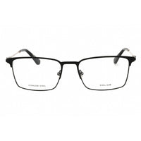 Police Men's Eyeglasses - Semi-Matte Black Metal Full Rim Rectangular | VPLF78N 0599 ,