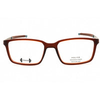 Police Men's Eyeglasses - Semi-Matte Transparent Brown Full Rim Frame | VPLF85M 0M08 ,