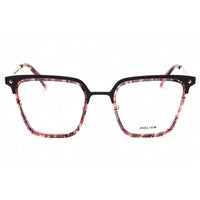 Police Women's Eyeglasses - Light Gold with Colors Parts Square Frame | VPLG25 0492 ,