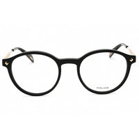 Police Women's Eyeglasses - Shiny Black Plastic Full Rim Round Frame | VPLG27 0700 ,