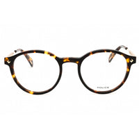 Police Women's Eyeglasses - Shiny Havana Acetate Full Rim Round Frame | VPLG27 0909 ,