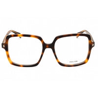 Police Women's Eyeglasses - Shiny Brown Havana Acetate Square Frame | VPLG30 09AJ ,