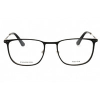 Police Men's Eyeglasses - Shiny Gunmetal Metal Full Rim Square Frame | VPLG68 0508 ,
