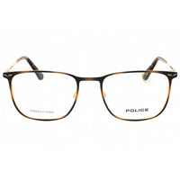 Police Men's Eyeglasses - Shiny Rose Gold Metal Full Rim Square Frame | VPLG68M 320 ,