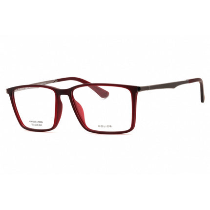 Police Men's Eyeglasses - Bordeaux Injected Propionate Square Frame | VPLG70M 954M ,