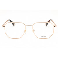 Police Men's Eyeglasses - Shiny Rose Gold Metal Full Rim Geometric Frame | VPLL67 0300 ,