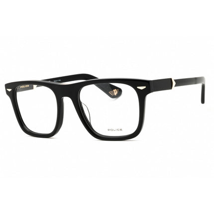 Police Men's Eyeglasses - Shiny Black Acetate Full Rim Square Frame | VPLL72M 0700 ,