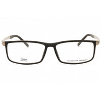 Porsche Men's Eyeglasses - Grey Injected Propionate Full Rim Rectangular | P8228 C ,
