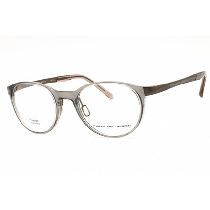 Porsche Men's Eyeglasses - Light Grey Acetate Full Rim Round Shape Frame | P8342 C ,