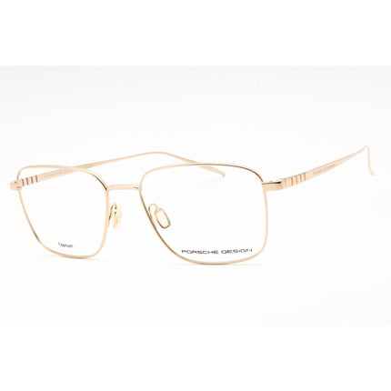 Porsche Men's Eyeglasses - Gold Titanium Full Rim Frame Clear Demo Lens | P8372 B ,