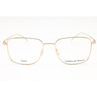 Porsche Men's Eyeglasses - Gold Titanium Full Rim Frame Clear Demo Lens | P8372 B ,