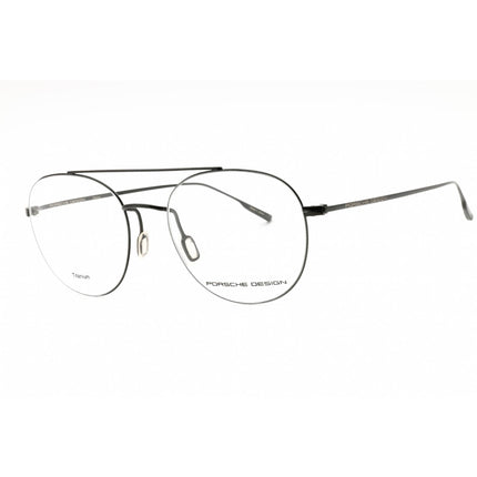 Porsche Men's Eyeglasses - Black Full Rim Aviator Frame Clear Demo Lens | P8395 A ,