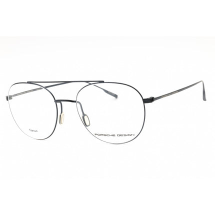 Porsche Men's Eyeglasses - Blue Metal Full Rim Aviator Frame Clear Demo Lens | P8395 C ,