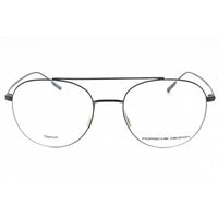 Porsche Men's Eyeglasses - Blue Metal Full Rim Aviator Frame Clear Demo Lens | P8395 C ,