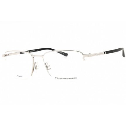 Porsche Men's Eyeglasses - Palladium/Black Titanium Square Shape 54mm Frame | P8730 B ,