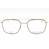 Porsche Men's Eyeglasses - Gold/ Grey Titanium Full Rim Pilot Shape Frame | P8749 C ,