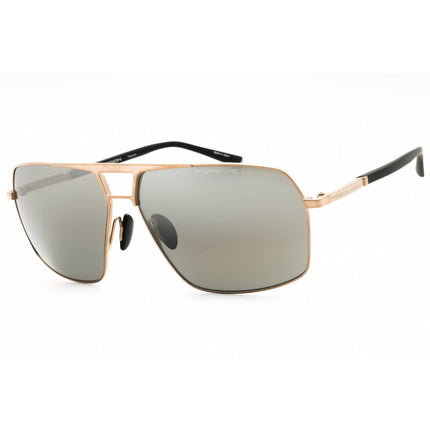Porsche Men's Sunglasses - Gold Titanium Full Rim Pilot Frame Grey Lens | P8930 C ,