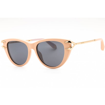 Roberto Cavalli Women's Sunglasses - Shiny Full Powder Beige Cat Eye | SRC031 9LHX ,