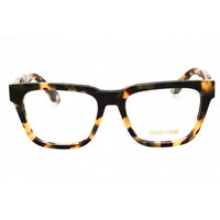 Roberto Cavalli Women's Eyeglasses - Shiny Havana Acetate Square Frame | VRC026M 0AGG ,