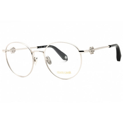 Roberto Cavalli Women's Eyeglasses - Shiny Palladium Metal Round Frame | VRC047 0579 ,