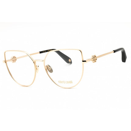 Roberto Cavalli Women's Eyeglasses - Shiny Rose Gold Metal Cat Eye Frame | VRC048 0300 ,