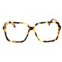 Roberto Cavalli Women's Eyeglasses - Shiny Havana Acetate Square Frame | VRC050M 0AGG ,