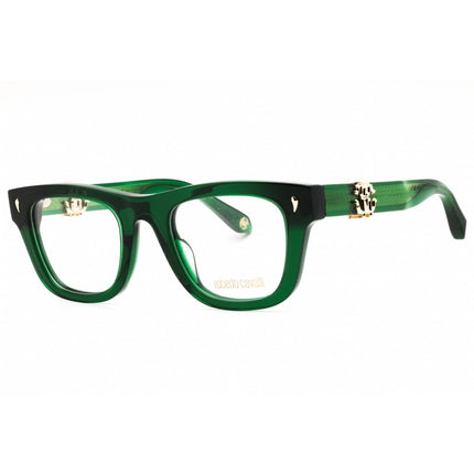 Roberto Cavalli Women's Eyeglasses - Shiny Transparent Green Full Rim | VRC052 0M26 ,