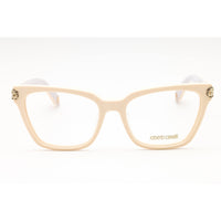 Roberto Cavalli Women's Eyeglasses - Shiny Beige Acetate Cat Eye Frame | VRC073M 09X7 ,