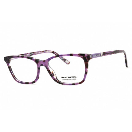 Skechers Women's Eyeglasses - Violet/Other Acetate Full Rim Cat Eye Frame | SE2154 083 ,