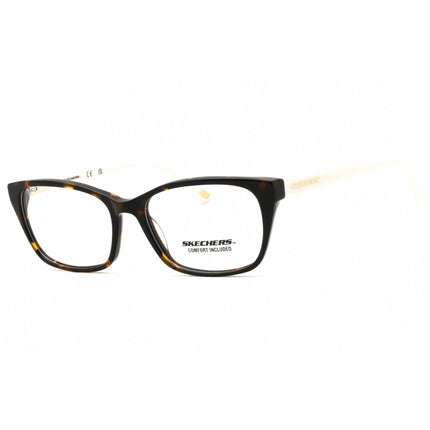 Skechers Women's Eyeglasses - Dark Havana Acetate Full Rim Cat Eye Frame | SE2210 052 ,