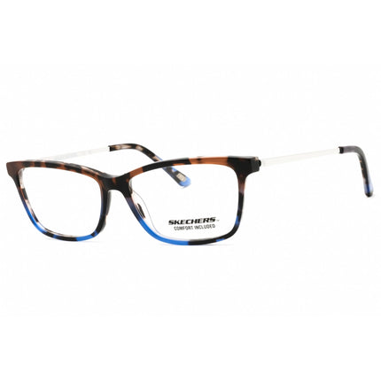 Skechers Women's Eyeglasses - Blonde Havana Acetate Full Rim Cat Eye | SE50033 053 ,