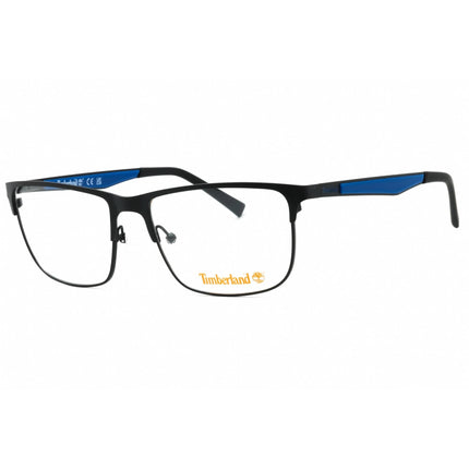 Timberland Men's Eyeglasses - Matte Black Metal Rectangular Shape Frame | TB1710 002 ,