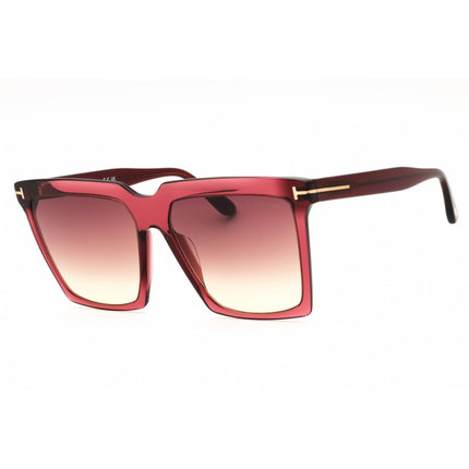 Tom Ford Women's Sunglasses - Shiny Bordeaux Acetate Full Rim Oversized | FT0764 69T ,