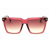 Tom Ford Women's Sunglasses - Shiny Bordeaux Acetate Full Rim Oversized | FT0764 69T ,