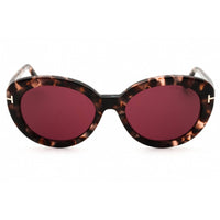Tom Ford Women's Sunglasses - Coloured Havana Acetate Full Rim Cat Eye | FT1009 55Y ,