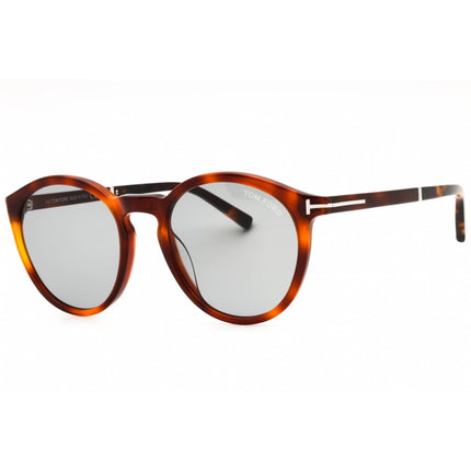 Tom Ford Men's Sunglasses - Blonde Havana Acetate Full Rim Round Frame | FT1021 53A ,