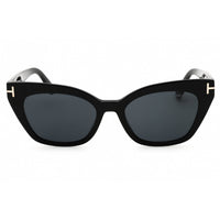 Tom Ford Women's Sunglasses - Shiny Black Acetate Full Rim Cat Eye Frame | FT1031 01A ,