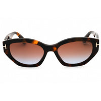 Tom Ford Women's Sunglasses - Dark Havana Acetate Full Rim Cat Eye Frame | FT1086 52F ,