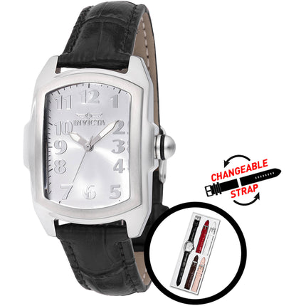 Invicta Women's Watch - Lupah Quartz Silver Dial Black Interchangeable Strap | 48949 ,