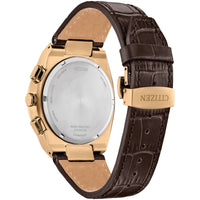 Citizen Men's Watch - Axiom SC Chrono Black Dial Brown Leather Strap | CA4583-01E ,