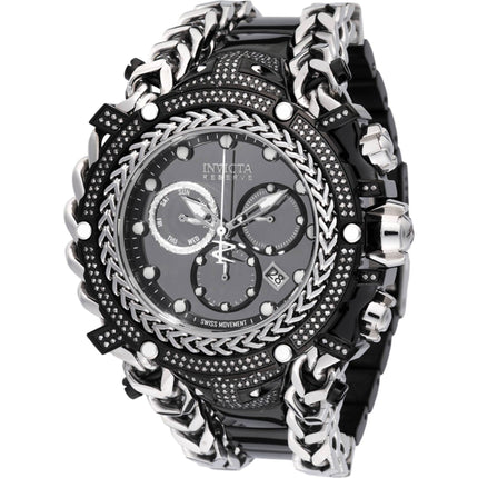 Invicta Men's Watch - Gladiator Chronograph Black Dial Two Tone Steel Bracelet | 48419 ,