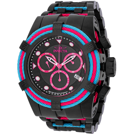 Invicta Men's Watch - Bolt South Beach Hot Chrono Pink, Blue, Black Bracelet | 48605 ,