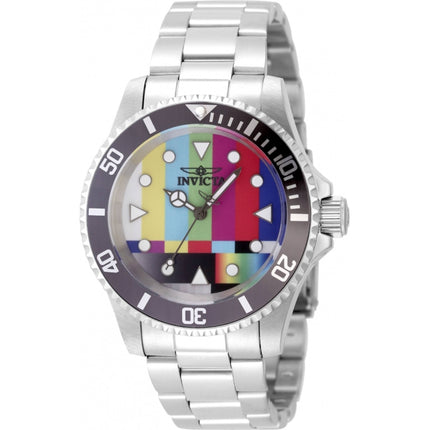 Invicta Men's Watch - Pop Art Limited Editions Silver Tone, Grey Bezel | 49061 ,